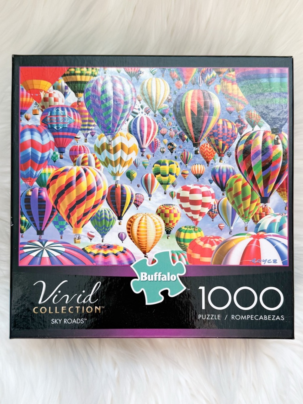 Buffalo Games Sky Roads 1000 Piece Puzzle Hot Air Balloons